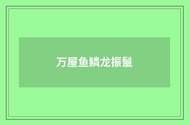 万屋鱼鳞龙振鬛