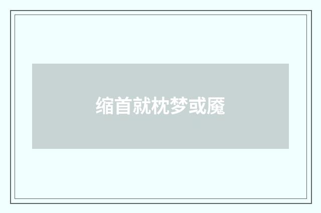缩首就枕梦或魇
