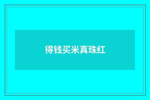 得钱买米真珠红