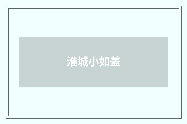 淮城小如盖