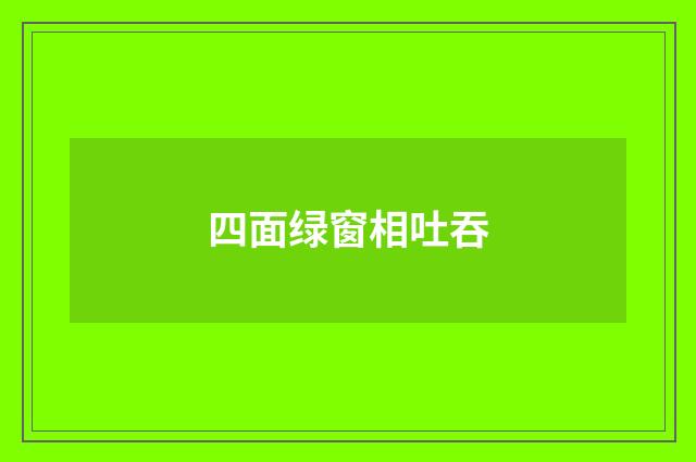 四面绿窗相吐吞
