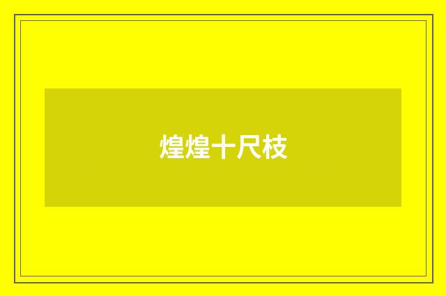 煌煌十尺枝
