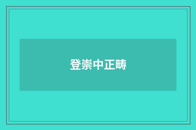 登崇中正畴