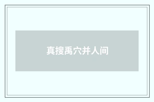 真搜禹穴并人间