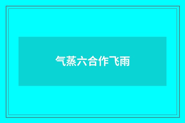 气蒸六合作飞雨