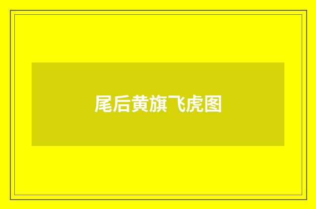尾后黄旗飞虎图