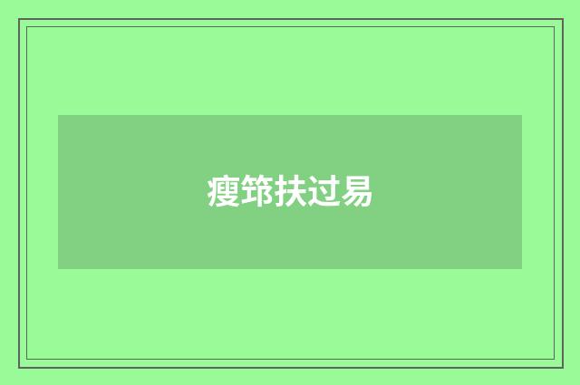 瘦筇扶过易