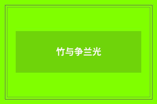竹与争兰光