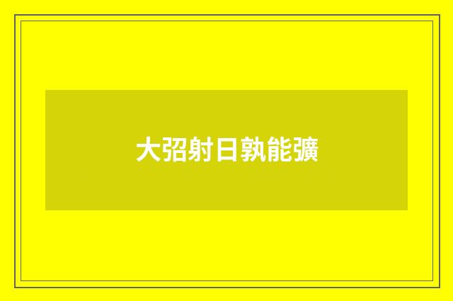 大弨射日孰能彍