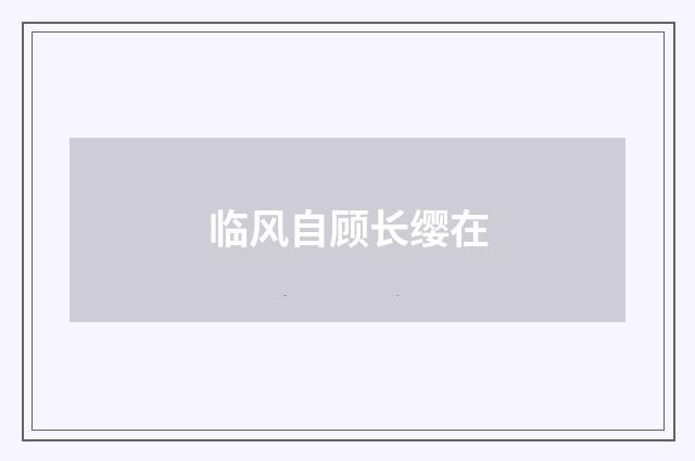 临风自顾长缨在