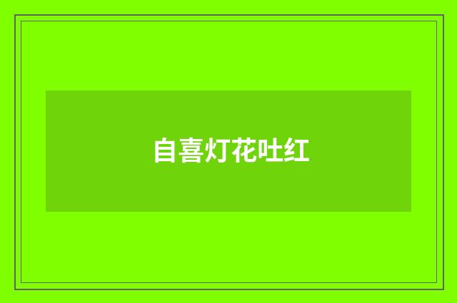 自喜灯花吐红