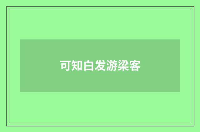 可知白发游梁客