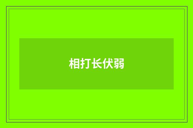 相打长伏弱