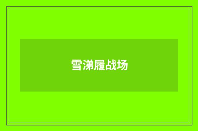 雪涕履战场
