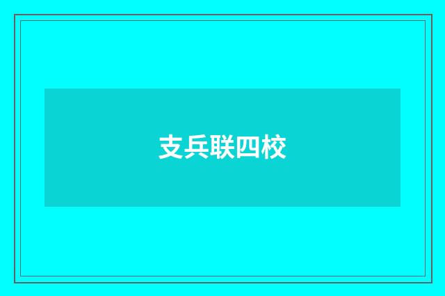 支兵联四校