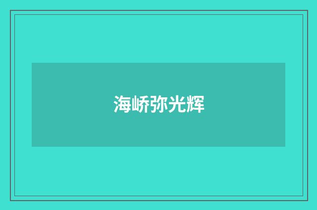 海峤弥光辉