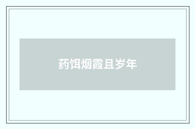 药饵烟霞且岁年