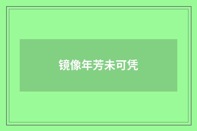镜像年芳未可凭