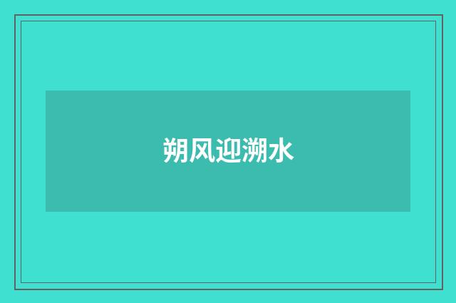 朔风迎溯水