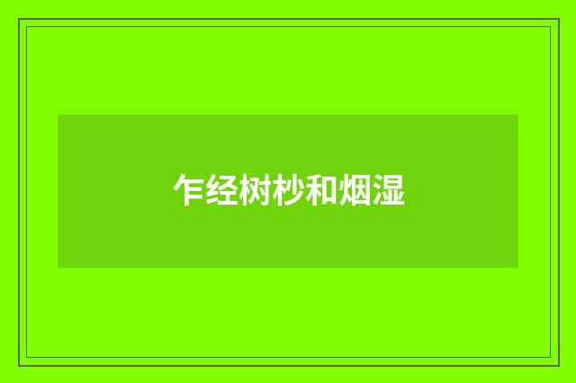 乍经树杪和烟湿