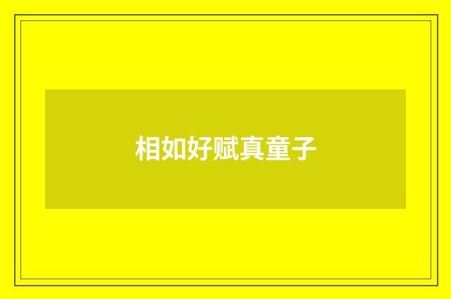 相如好赋真童子
