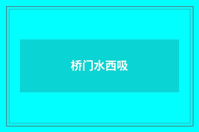 桥门水西吸
