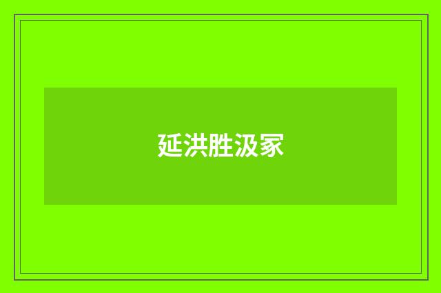 延洪胜汲冢