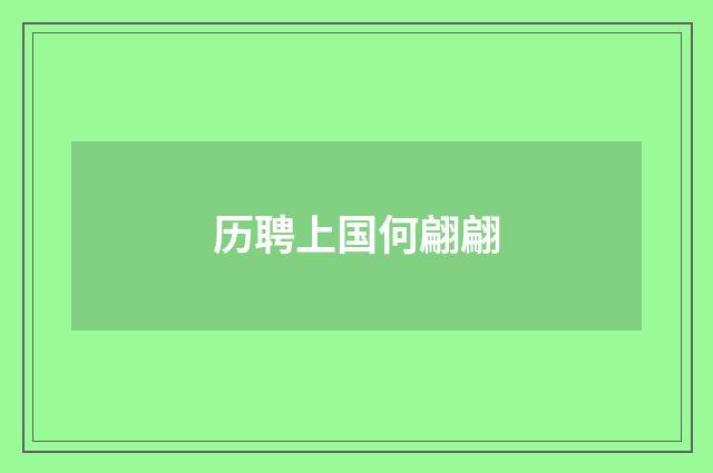 历聘上国何翩翩