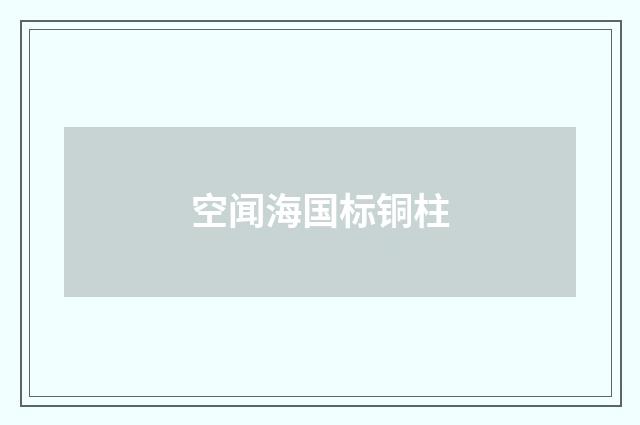 空闻海国标铜柱