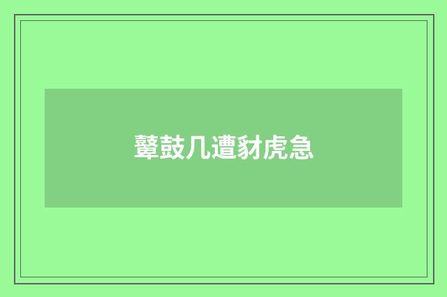 鼙鼓几遭豺虎急