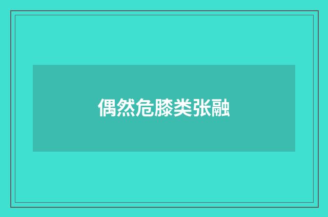 偶然危膝类张融
