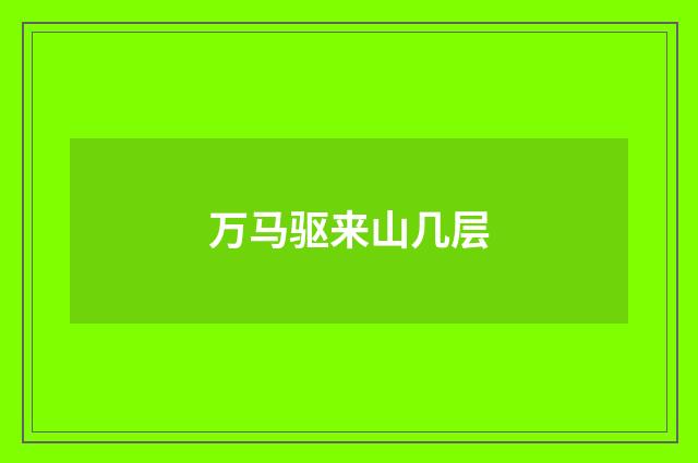 万马驱来山几层
