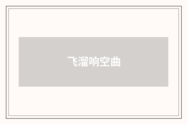 飞溜响空曲