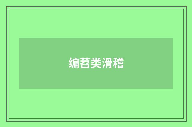 编苕类滑稽