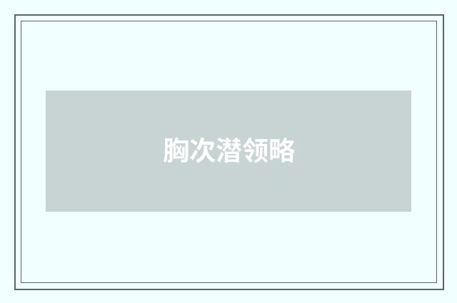 胸次潜领略