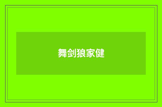 舞剑狼家健