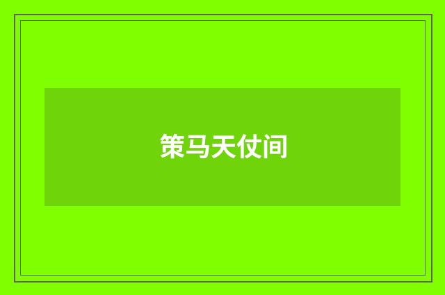策马天仗间