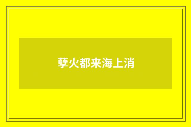 孽火都来海上消