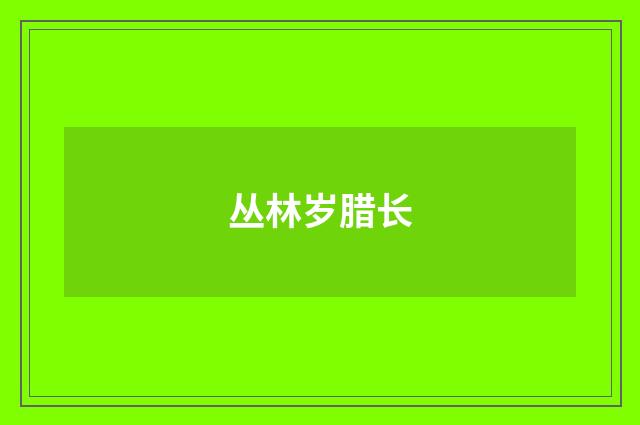 丛林岁腊长