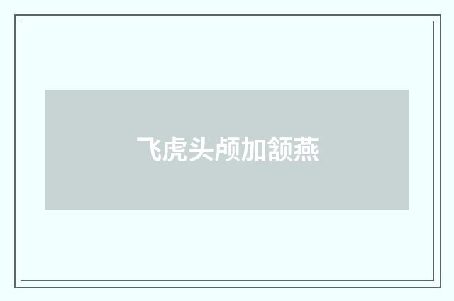 飞虎头颅加颔燕