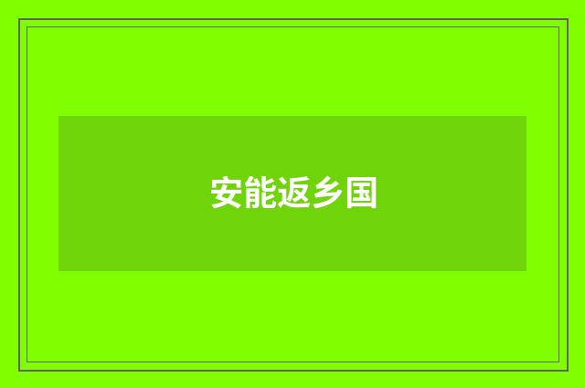 安能返乡国