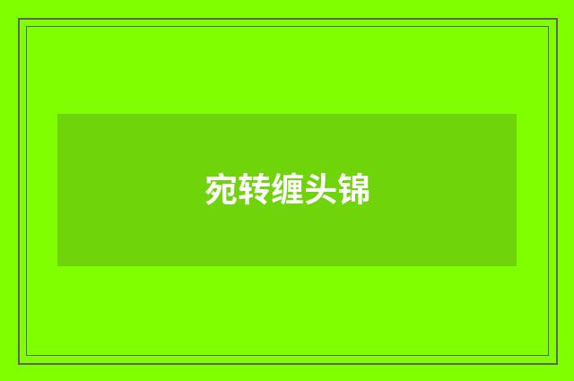宛转缠头锦