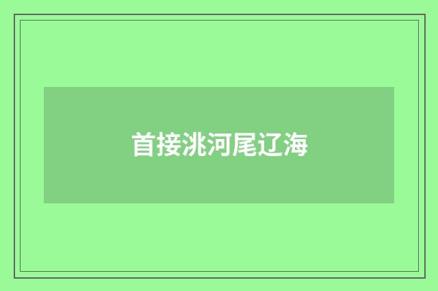 首接洮河尾辽海