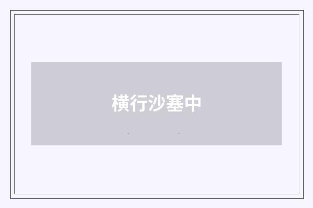 横行沙塞中