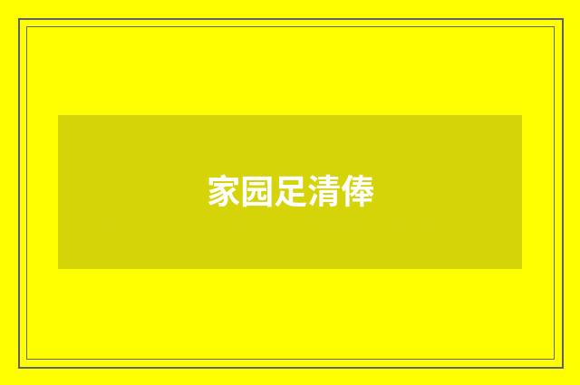 家园足清俸