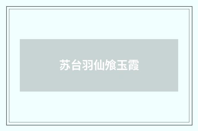 苏台羽仙飧玉霞