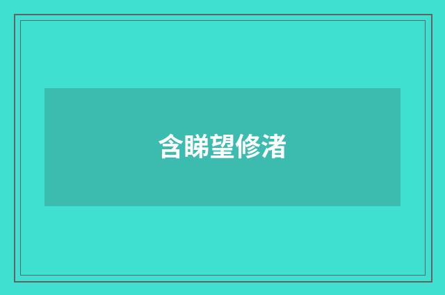 含睇望修渚