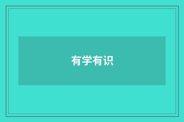有学有识