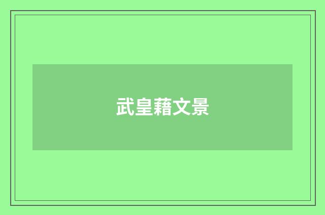 武皇藉文景