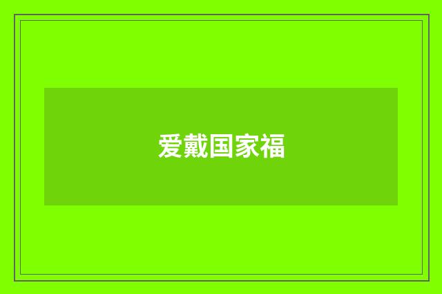 爱戴国家福